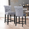 Crushed Velvet Barstools Kitchen Counter Breakfast Bar Stools Cafe Pub Chairs UK
