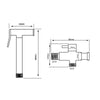 Hand Held Bidet Douche Spray Shower Shut Off Valve Holder Bidet Toilet Spray Set