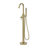 Merano Avellino Freestanding Bath Shower Mixer Tap - Brushed Brass