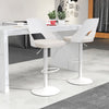 Modern Swivel Bar Chairs Adjustable Barstools Island Dining Chairs-White