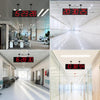 27.6in Double Sided Digital Wall Clock, Multifunctional Led Large Clock with ...