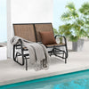 2-Person Garden Bench Outdoor Swing Glider Loveseat Patio Glider Chair