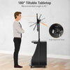 Mobile Sit to Stand Desk Home Adjustable Rolling Laptop Standing Desk