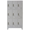 180cm Tall Metal Storage Cupboard 6/9 Doors Cabinet Gym Staff School Locker