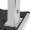 Outdoor Shower with Tray WPC Stainless Steel vidaXL