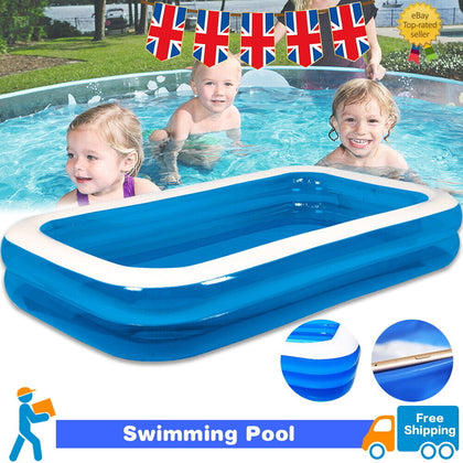 Large Family Swimming Pool Garden Outdoor Summer Inflatable Kids Paddling Pools