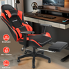 Gaming Chair Leather Racing Office Executive Recliner with Leg Rest Massage