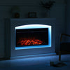 34'' Fireplace Electric Fire Suite Surround 9 Color LED Flame Room Heater Remote