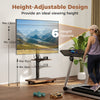 Rolling TV Stand on Wheels Mobile TV Cart for 32"-75" TVs Walnut