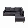 L-Shaped Corner Sofa, Sectional Couch with Built-in USB Port Chaise