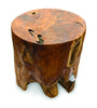 Solid Teak Root Side Table 40cm - Handmade - Indoor & Outdoor