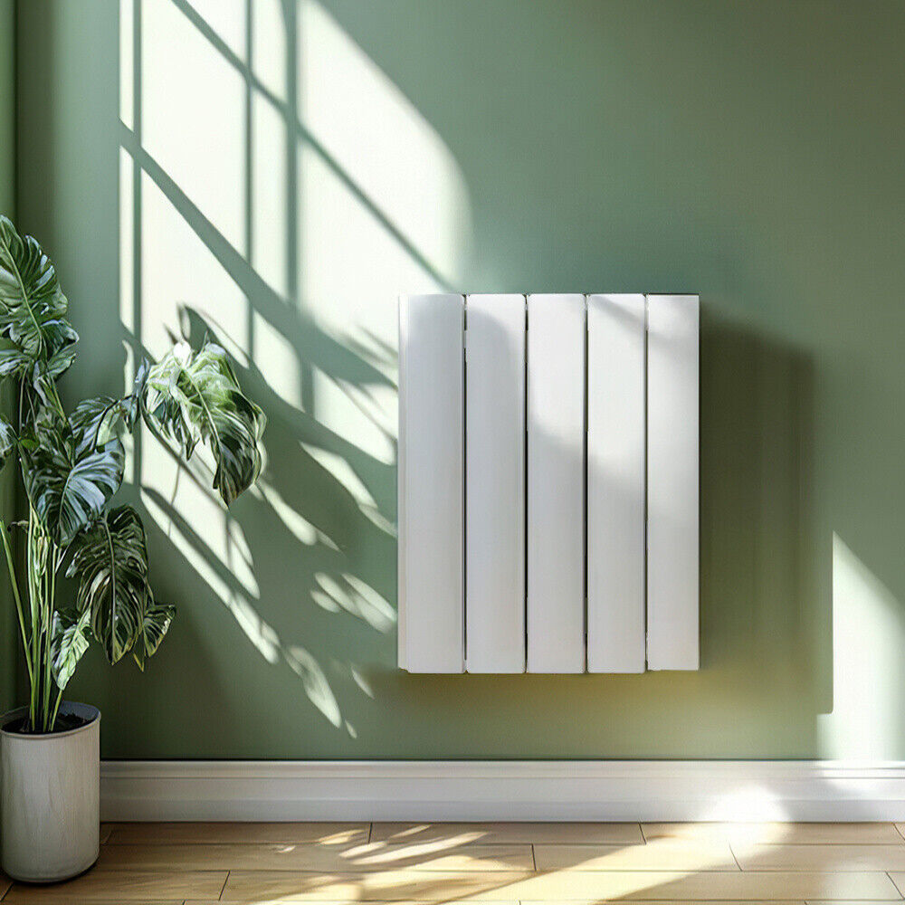 Electric Panel Heater Aluminum Radiator Wall Mounted Bedroom Heating Smart Timer