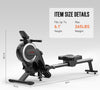 LCD Magnetic Rowing Machine for Home Use Rower Gym 16 Adjustable Resistance UK