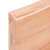 Wall Shelf Light Brown 220x60x(2-6) cm Treated Solid Wood Oak