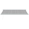 Bulliing Retractable Awning Anthracite and White 4x3 m R4R9