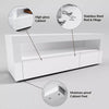 White 120cm TV Unit Cabinet Stand Storage Set High Gloss with LED Lights Drawers