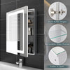 LED Bathroom Mirror Cabinet With Shaver Socket Storage/Demister Wall Mounted