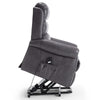 Recliner Armchair Electric Lift & Tilt Assist Chair Faux Leather Grey Mocha