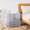 4/5/6 Fabric Beside Cabinet Storage Unit Chest of Drawers Organizer Living Room