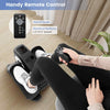 Portable Seated Leg Exerciser Under Desk Elliptical Machine Seniors-Black