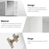 Bathroom Cabinet Mirror 1 Door LED Touch White Wall Mounted Storage Modern