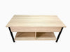 Coffee Table Lift-Top Table Open Hidden Storage Living Room Furniture Light Oak