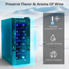 33L Freestanding Wine Fridge with Temperature Control LED Light Touch 12 Bottles