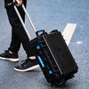 Outdoor Travel Trolley Case Foam Protective Tools Storage ABS Plastic Box +Wheel