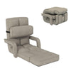 Floor Folding Chair 14 Positions Adjustable Floor Lazy Chair with Armrest Single