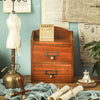 Vintage Wooden Small Cabinet Storage Box Desktop Organizer Unit Display Shelving