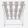 Flower Stand Shelf Display Stand Flower Shop Flower 3 Layers With 12 Buckets UK