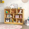 Costway Wood Storage Cube Bookcase 3 Tier 8 Cube Open Shelf Storage Cabinet