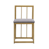 Dining Table and Chairs Set 6 Kitchen Table with MDF White Marble Tabletop Gold