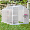 Polycarbonate Outdoor Garden Patio Greenhouse Clear Walk-In Aluminium Metal Shed