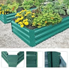 Garden Raised Bed Galvanised Steel Outdoor Planter Pot Flower Herb Box 2 pieces
