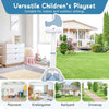 Indoor & Outdoor Sports Toy Set Kids Basketball Hoop Activity Center-Blue