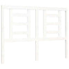 Bed Frame with Headboard White 120x200 Solid Wood H6S9