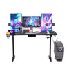 X-Large RGB Gaming Desk Height Adjustable Sit Stand up Desk Business Study Table