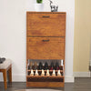 3 Drawer Shoe Cabinet Storage Cupboard Unit Shoe Rack Wooden Stand Organiser