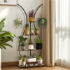 Large Plant Stand 5 Tier Vase-Shape Metal Flower Pot Planter Corner Shelf Rustic