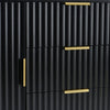 Dusk Evie Black & Gold Effect Sideboard with Drawers RRP £599