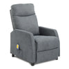 Massage Recliner Chair Heating Sofa Fabric Upholstered Armchair with Controller