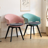 Set of 4 Rotatable Seat Home Office Working Dining Chairs Plastic Kitchen Seat