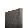 4ft6 Double Bed Frame Upholstered Platform Bed with Adjustable Headboard Grey