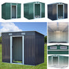 Metal Galvanized Steel Garden Shed Outdoor Bike Storage House Tool Sheds Roof