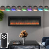 3 in 1 Electric Fireplace Electric Fire Freestanding, Wall Mounted, Recessed