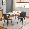 White Dining Table Dining Room Kitchen Garden Table Metal Straight Legs Morden