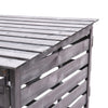 Double Wheelie Bin Storage Grey Slatted Store Cover Garden Rubbish Dustbin 2Shed