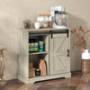 Sliding Barn Door Buffet Sideboard Storage Cabinet Home Bar Living Room Cabinet