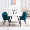Dining Chairs Set of 2/4 Velvet Kitchen Chairs with Metal Legs